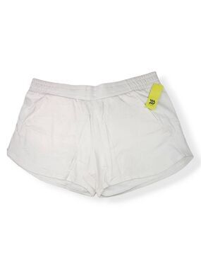 All In Motion White French Terry Shorts 2X